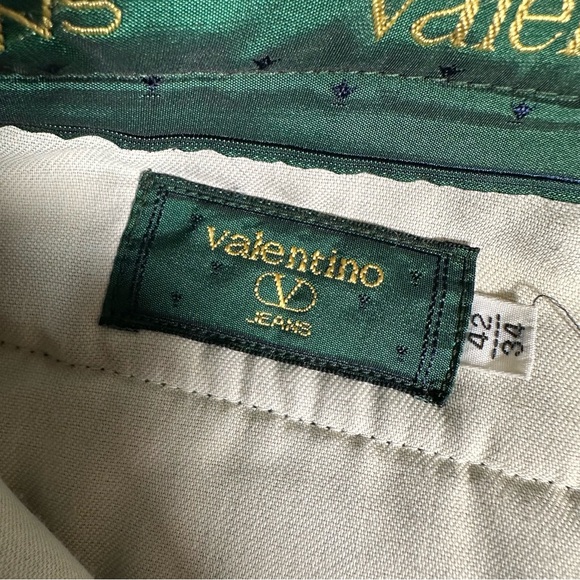 VTG Valentino Jeans Pants Men Size 42 / 34 Blue Corduroy Cotton Blend W32 L29 - Picture 6 of 13